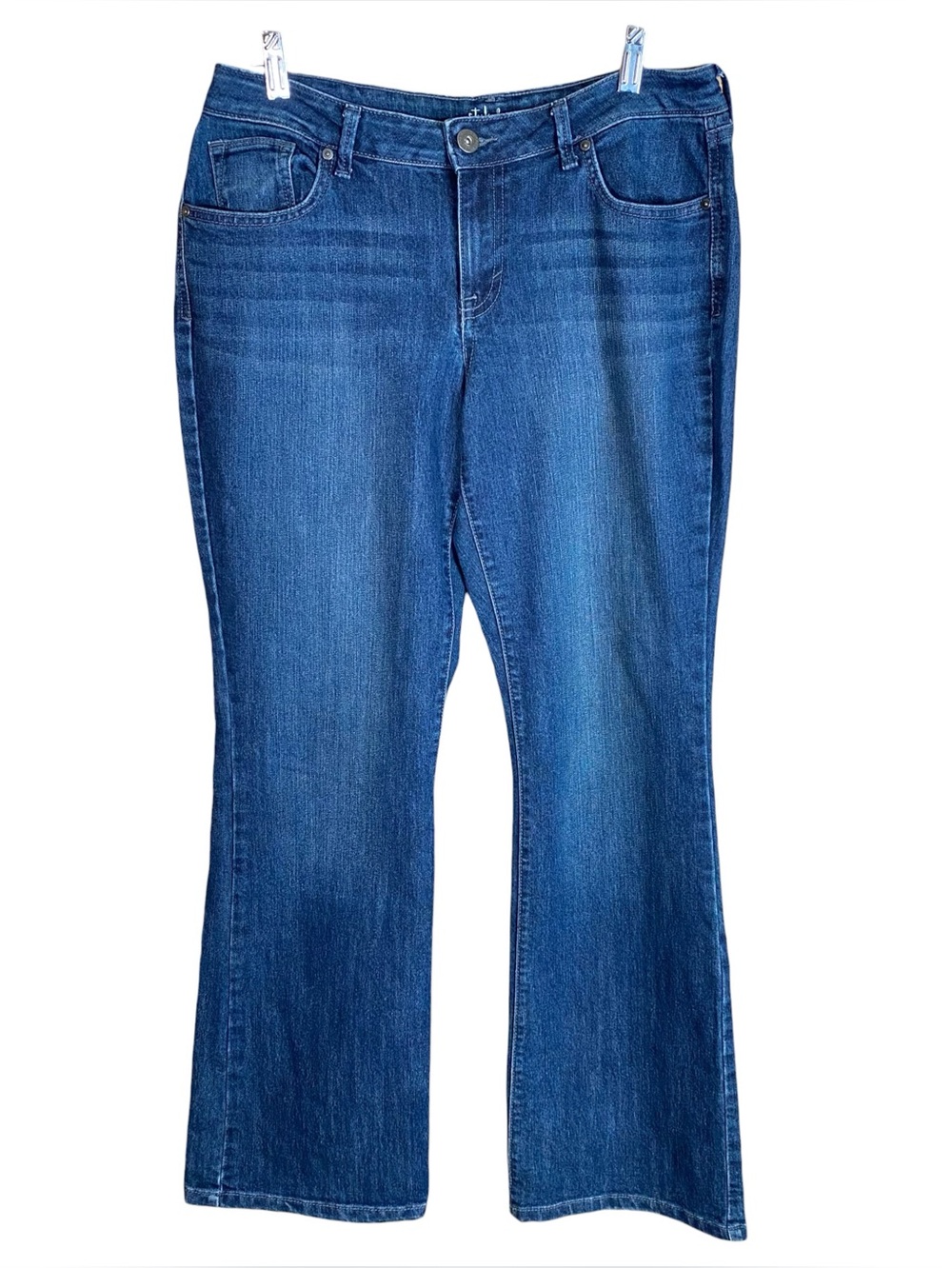Style & CO Curvy Boot Leg Denim Jeans 5 Pocket Design Size 10 Short